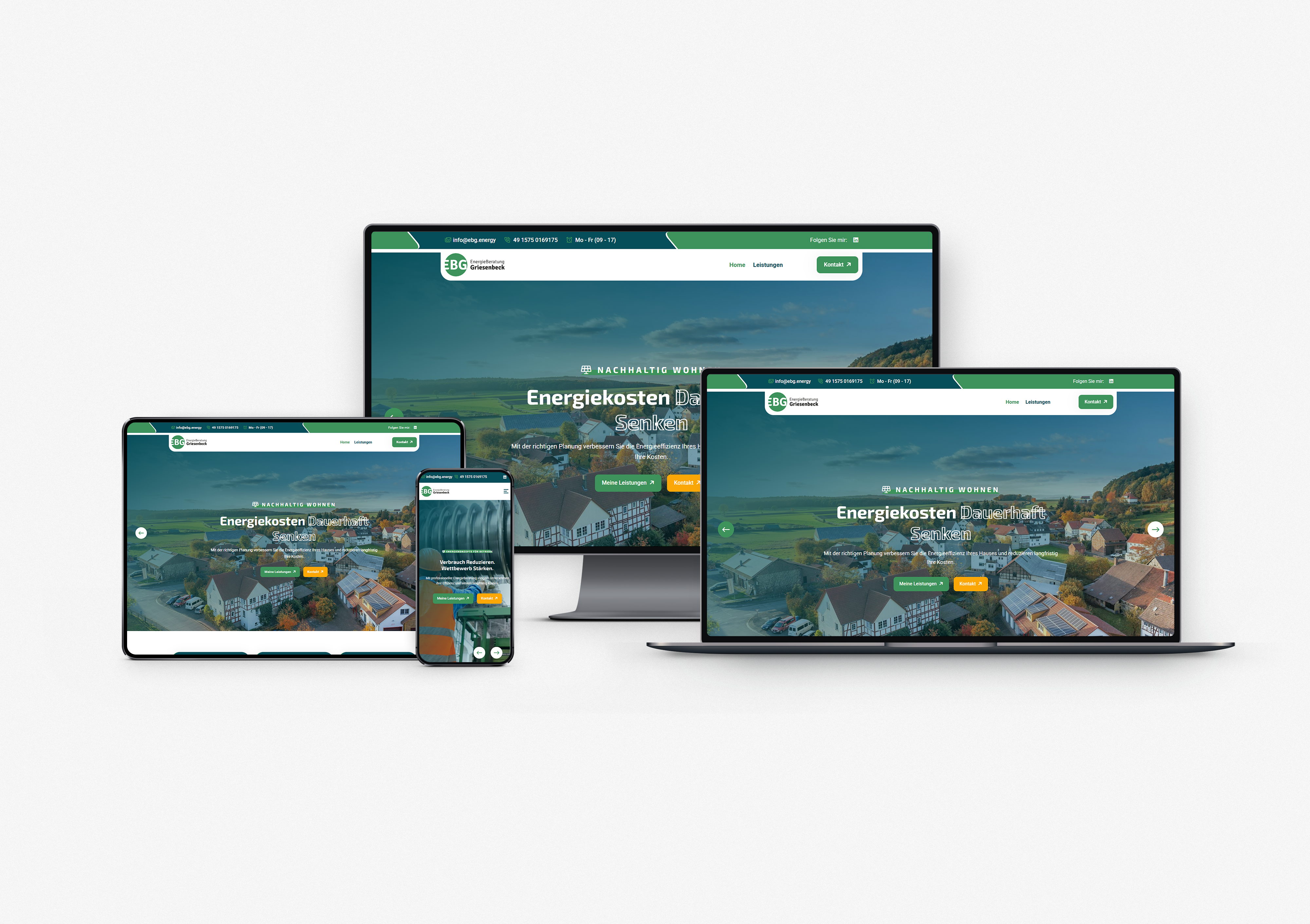 Energieberatung Griesenbeck Website Mockup
